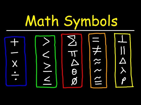 Top 50 Mathematical Symbols In English and Greek Video