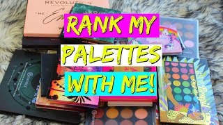 RANK MY DRUGSTORE EYESHADOW PALETTES WITH ME! 2019