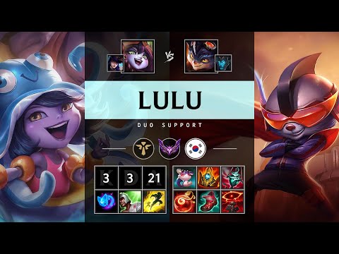 Lulu Support vs Rumble: Killing spree - KR Master Patch 14.22