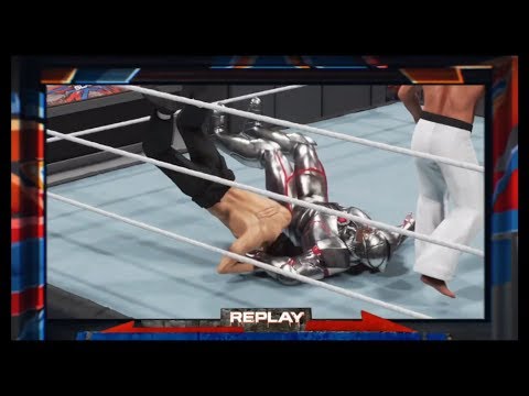 Cyborg vs. Bruce Lee & Chuck Norris (WWE 2k19) - CPU vs. CPU - Epic Battle 💯 🐲 - Dragon Fights 🐉