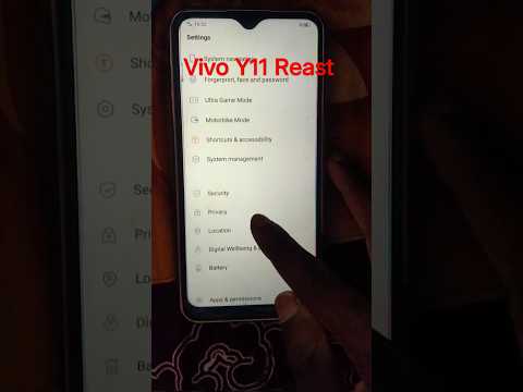 Vivo y11 mobile Reast 1906 #shorts #youtubeshorts #vivoy11