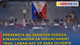 Presensya ng senator-judges, kinakailangan sa impeachment trial vs VP Sara