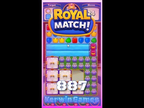 Royal Match Level 887 - No Boosters Gameplay