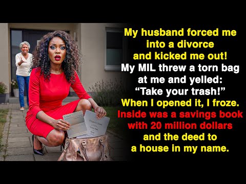My husband forced me to divorce. My MIL tossed me a torn bag and kicked me out. When I opened it…