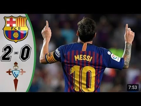 BARCELONA vs CELTA VIGO 2−0 All Goals & Extended Highlights 22/12/2018