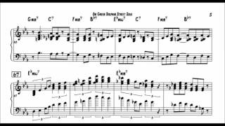 Bill Evans - Transcription - On Green Dolphin Street Solo