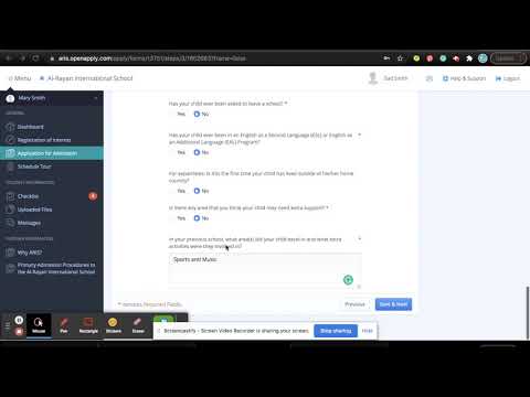 Admission Application: How to use Open Apply