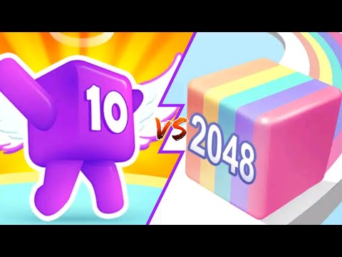 Jelly Run 2048 vs Level Up Numbers - Max Level Gameplay