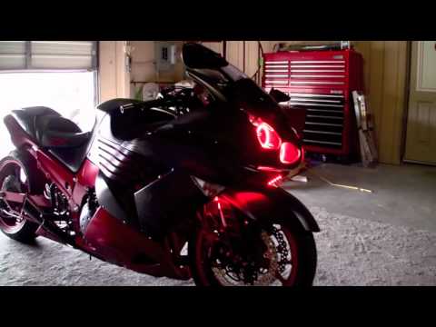 Kawasaki ZX14 ORACLE Halo Installation RED SMD by Advanced Automotive Concepts