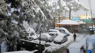 preview picture of video 'Snow Fall in Mussoorie 2014 - Mesmerizing Live Visuals'
