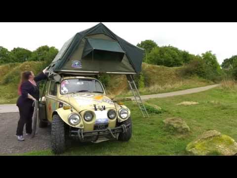 Beetle roof tent demo