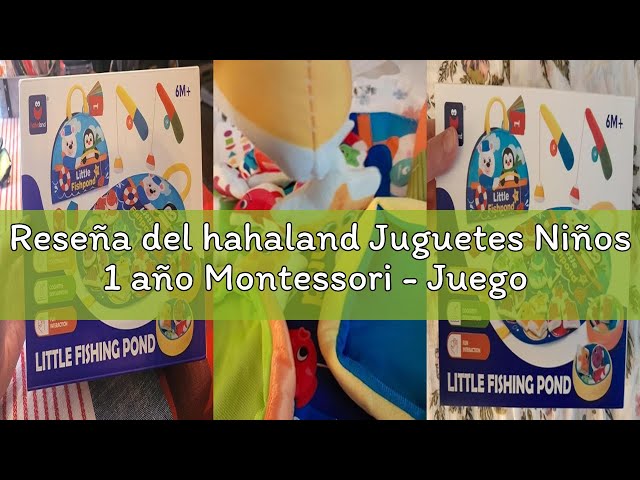 Vídeo relacionado con hahaland Juguetes Niños 1 año Montessori Juego Pesca de Tela, 22 Piezas