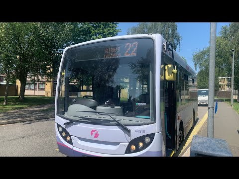 First Solent E200 Dart 44916 to Highbury on Route 22