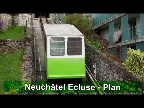 Funiculaire Neuchâtel Ecluse - Plan 🇨🇭 | Standseilbahn 🇨🇭| Swiss Funicular 🇨🇭