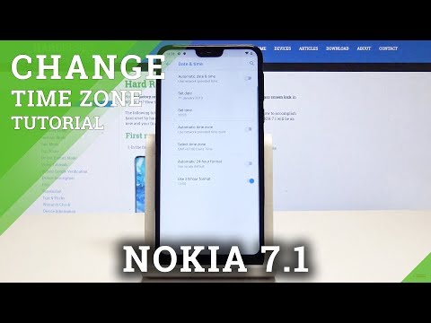 How to Change Date & Time in NOKIA 7.1 - Select Time Zone