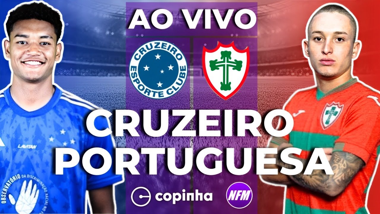 CRUZEIRO X PORTUGUESA AO VIVO | COPINHA AO VIVO COM IMAGENS DO ESTÚDIO | CRUZEIRO SUB-20