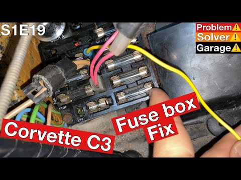 Corvette c3 fuse box maintenance. Corvette C3 fuse box cleaning. Fuse box problems.