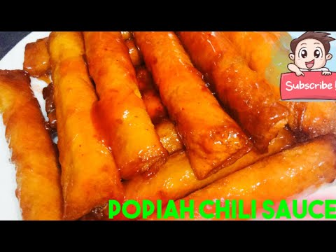 HOMEMADE POPIAH IN CHILI SAUCE RECIPES II POPIA SOS CILI II BORNEO STYLE