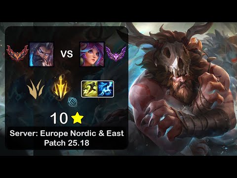 Udyr Jungle vs Lillia - EUNE GrandMaster - Patch 25.18