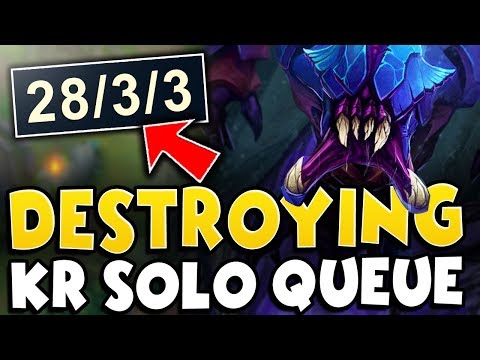 RANK 1 JUNGLER DESTROYING KR SOLO QUEUE (MY BEST GAME) | Tarzaned