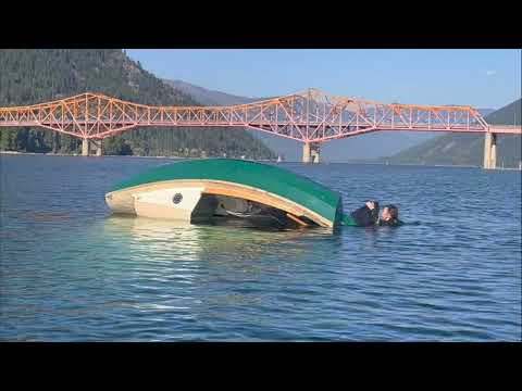 SCAMP capsize and recovery 2: turtled