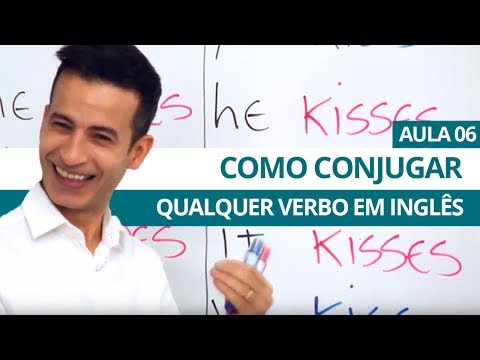HOW TO CONJUGATE ANY VERB IN ENGLISH - CLASS 06 FOR BEGINNERS - PROFESSOR KENNY