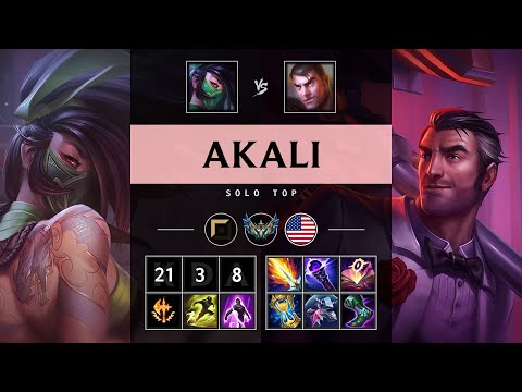 Akali Top vs Jayce - NA Challenger Patch 25.05