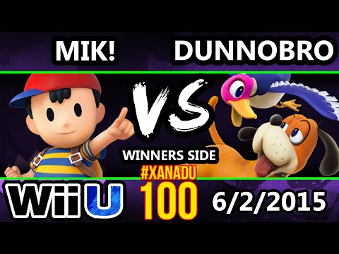 Xanadu 100 - DunnoBro (DHD/Yoshi) vs Mik! (Ness) SSB4 Tournament - Smash Wii U - Smash 4