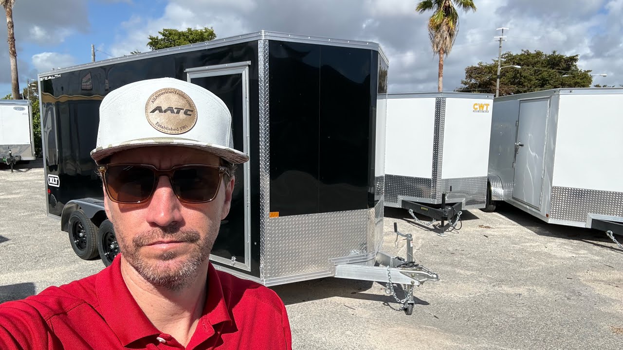 Alcom XLT walk around. Aluminum enclosed trailers. Review and specs 