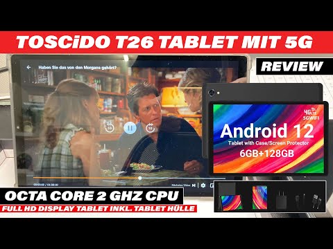 TOSCiDO T-26 Tablet Unboxing | 5G/LTE Vs. TOSCiDO M863 Android 10 Tablet Setup | Benchmark & Review