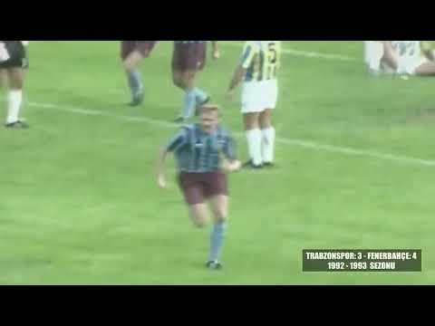Jacek Cyzio gole Trabzonspor - Fenerbahce 3-4 Süper Lig 17.10.1992