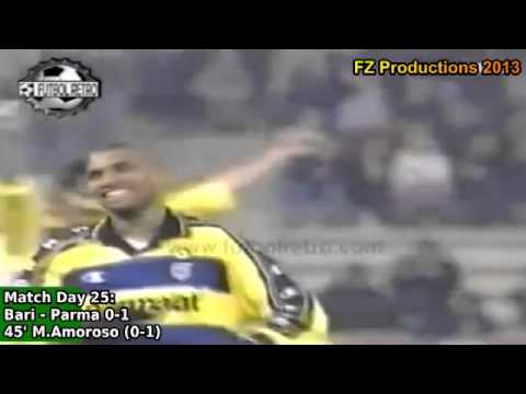 Serie A 1999-2000, day 25 Bari - Parma 0-1 (M.Amoroso goal)
