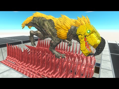 Giant Grinder vs Mecha Units - Animal Revolt Battle Simulator