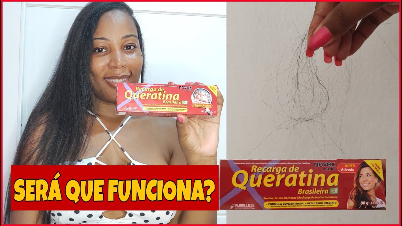 RECARGA DE QUERATINA NOVEX, SERÁ QUE FUNCIONA CONTA QUEDA DE CABELO 😱