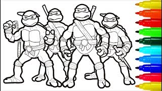 TMNT Coloring Pages Markers | Colouring Pages for Kids