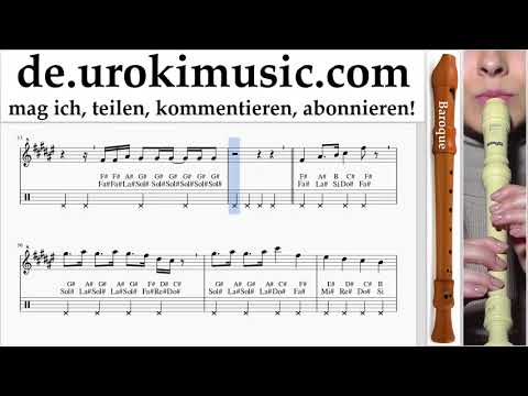 Blockflötenunterricht B. Selena Gomez - Back To You Noten Lernen um-ih995