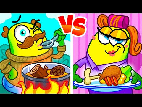 🤑RICH Mother vs BROKE Father😞Best Parenting Hacks by Avocado Couple