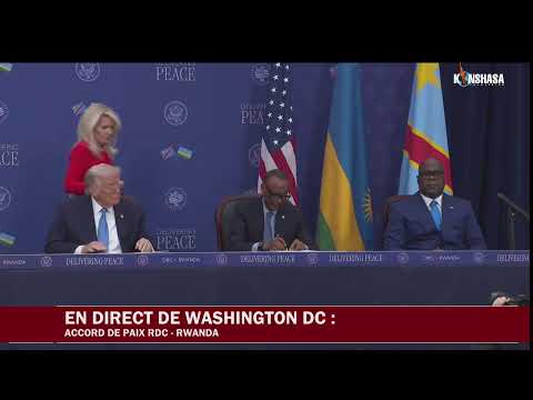 EN DIRECT DE WASHINGTON DC : ACCORD DE PAIX RDC - RWANDA