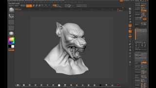 Werewolf facial blendshapes