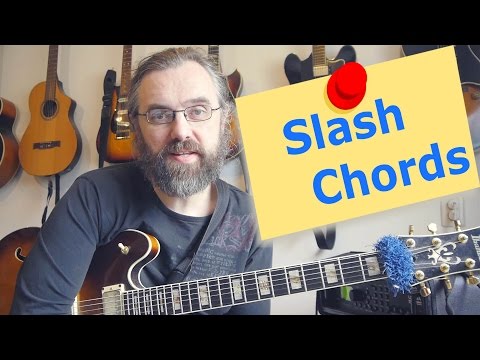 Slash Chords - All major triads over bass notes - jazz guitar chords