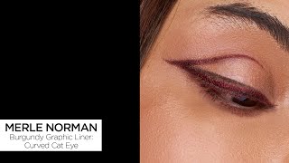 Merle Norman FALL COLOR 2024 | GET THE LOOK | BURGUNDY GRAPHIC LINER