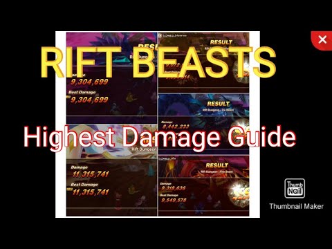 Rift Beasts Guide Summoners War - How To Get High Damage In Rift Beasts
