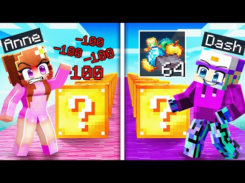 I Secretly Cheated in a Lucky Block Race in Minecraft!