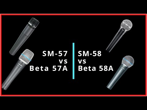 Shure SM58 or Beta 58 - SM57 vs Beta 57A – Which Mic Should You Really Buy?