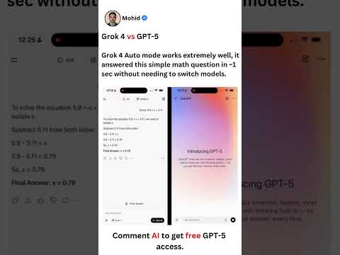 Grok 4 vs GPT-5 — Which one’s faster?