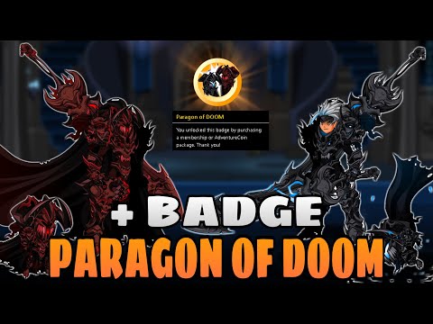 AQW - FUSION PARAGON OF DOOM + BADGE!! AQWorlds