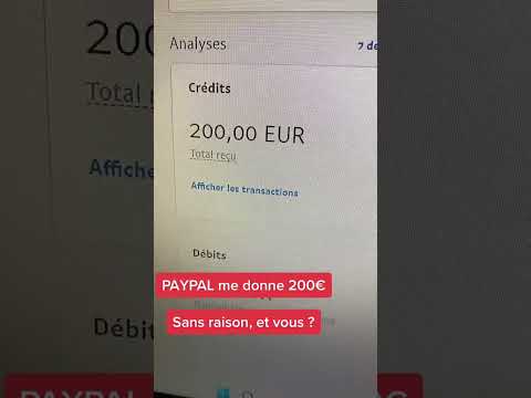 PAYPAL me donne 200€ sans raison ! Et gratuitement ! Et vous #paypal #argent #mindset #bourse
