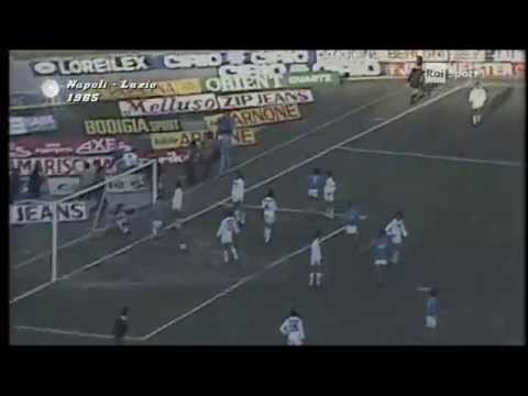 Maradona 3 goal in Napoli vs Lazio 1984-85.