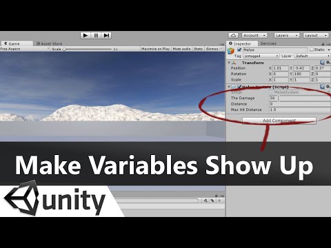 How to Make Missing Variables Show Up in Unity 5.4 Inspector under C# Script