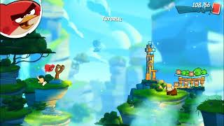 Angry Birds 2 Gameplay | Red destroying pigs easily and restore birds eggs